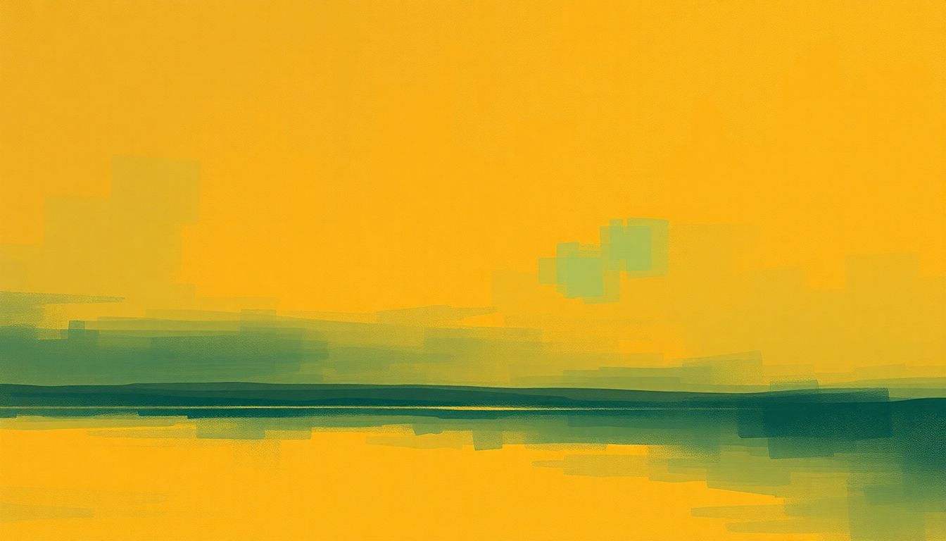 Fan-driven abstract illustration evoking the emotional arc of Down by the River by Neil Young