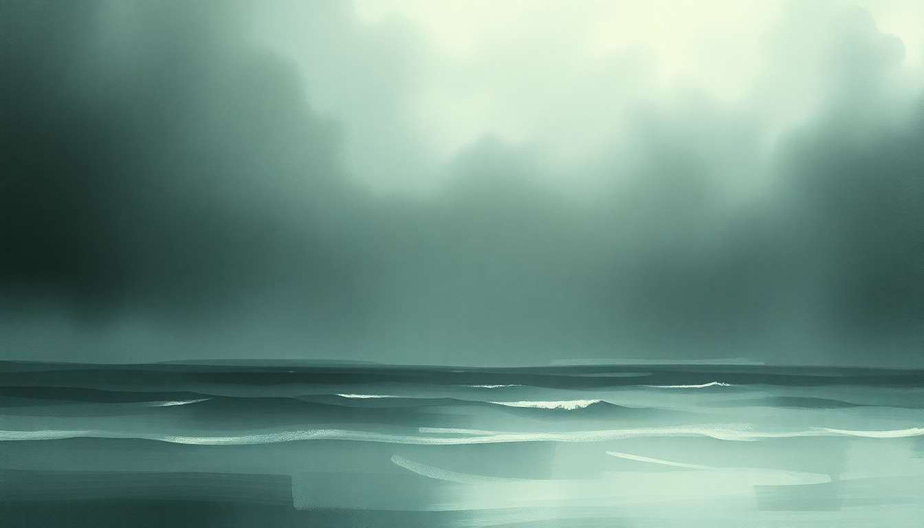 Fan-driven abstract illustration evoking the emotional arc of Down by the Water by PJ Harvey