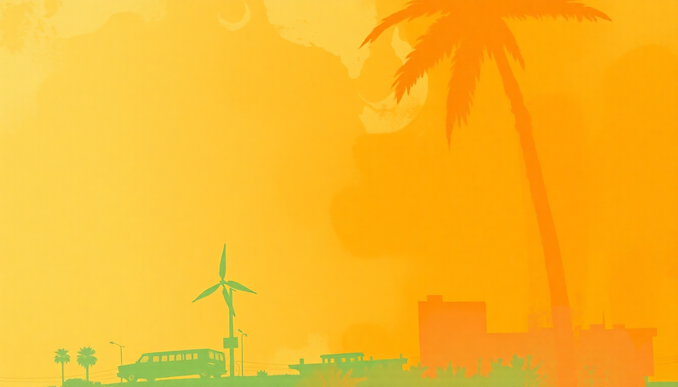 Fan-driven abstract illustration evoking the emotional arc of Down in Mexico by The Coasters