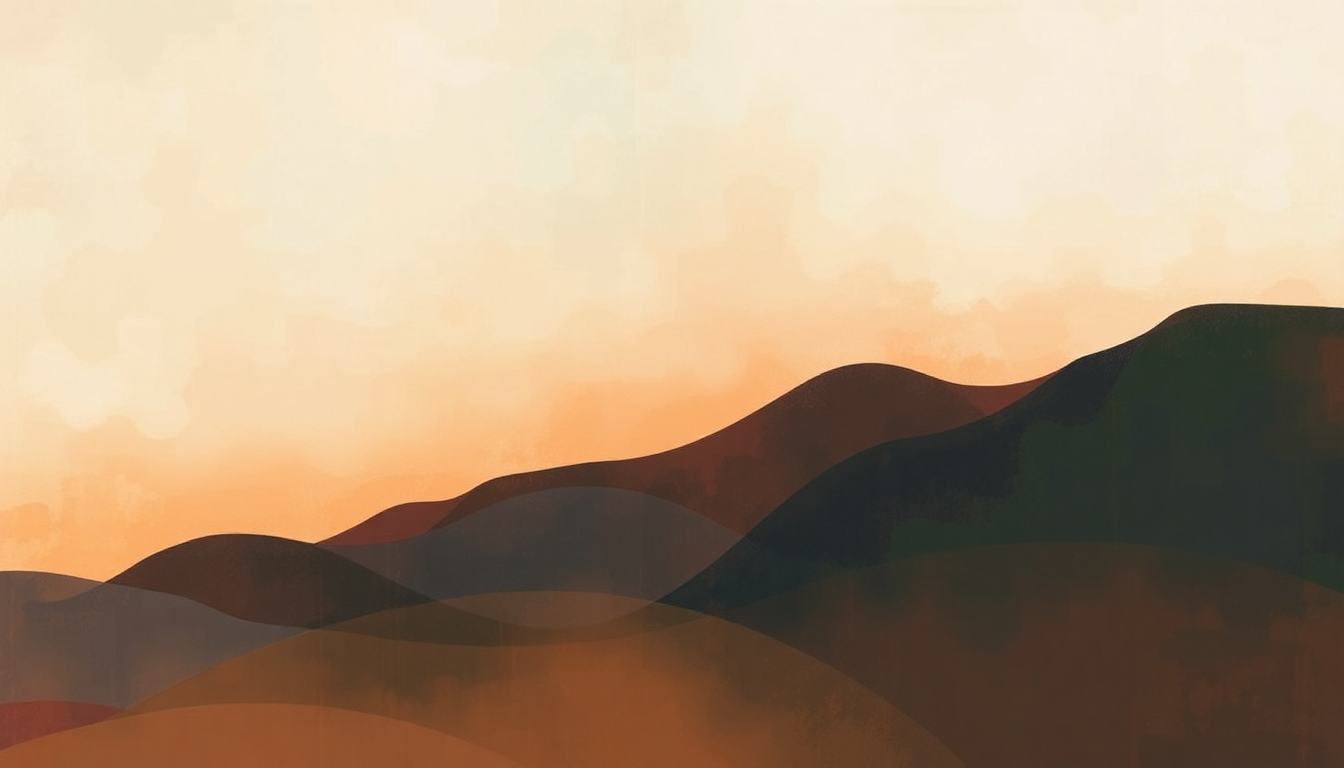 Fan-driven abstract illustration evoking the emotional arc of Dramamine by Modest Mouse