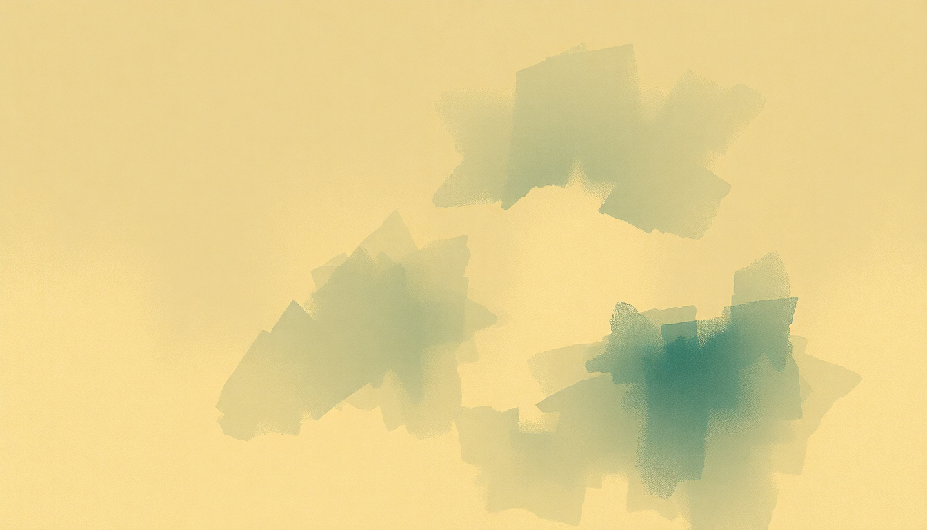 Fan-driven abstract illustration evoking the emotional arc of Dream a Little Dream of Me by Louis Armstrong
