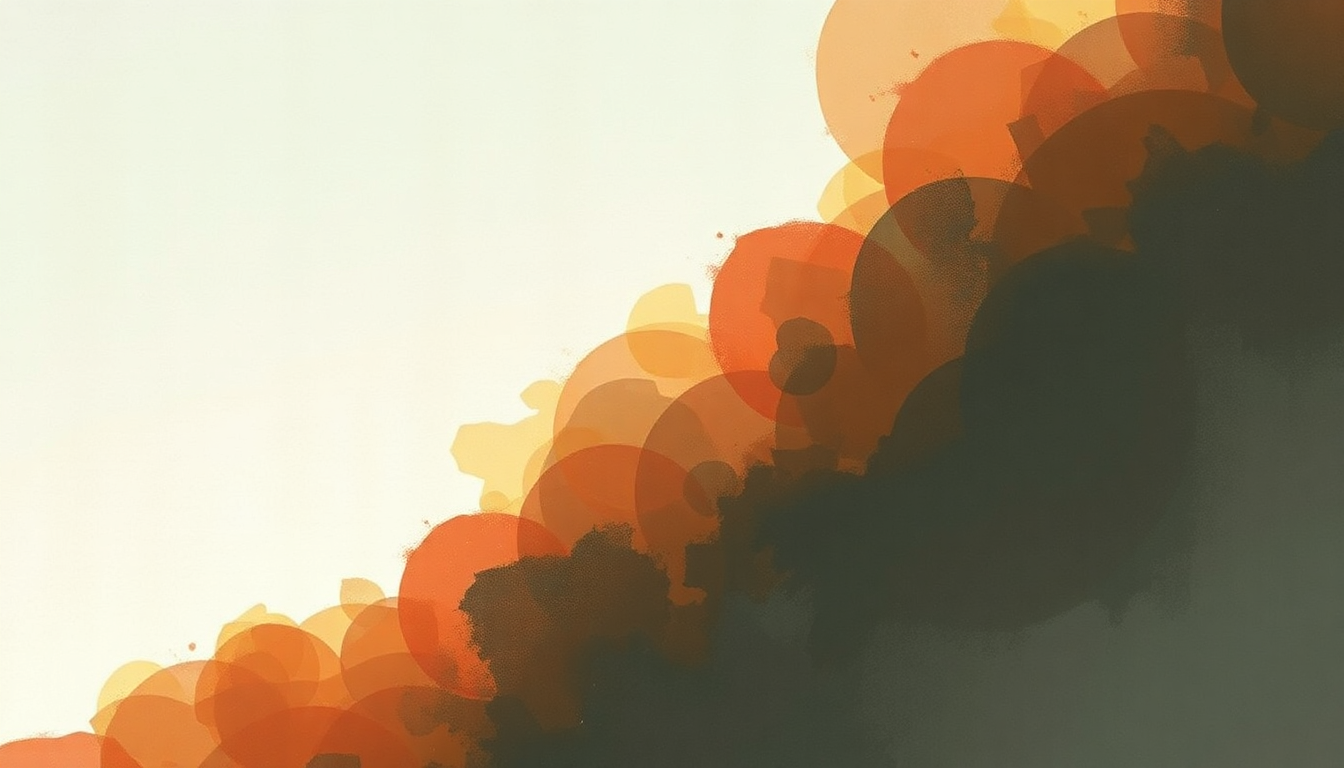 Fan-driven abstract illustration evoking the emotional arc of Dream On by Depeche Mode