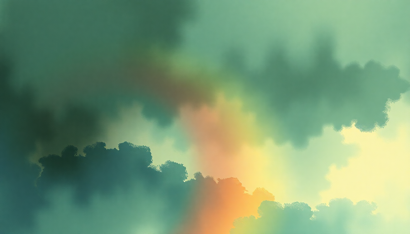 Fan-driven abstract illustration evoking the emotional arc of Dreaming by Goldfrapp