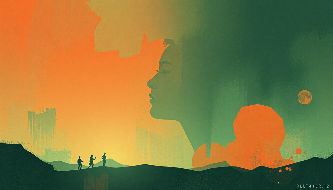 Fan-driven abstract illustration evoking the emotional arc of Dreams of a Samurai by Red Hot Chili Peppers