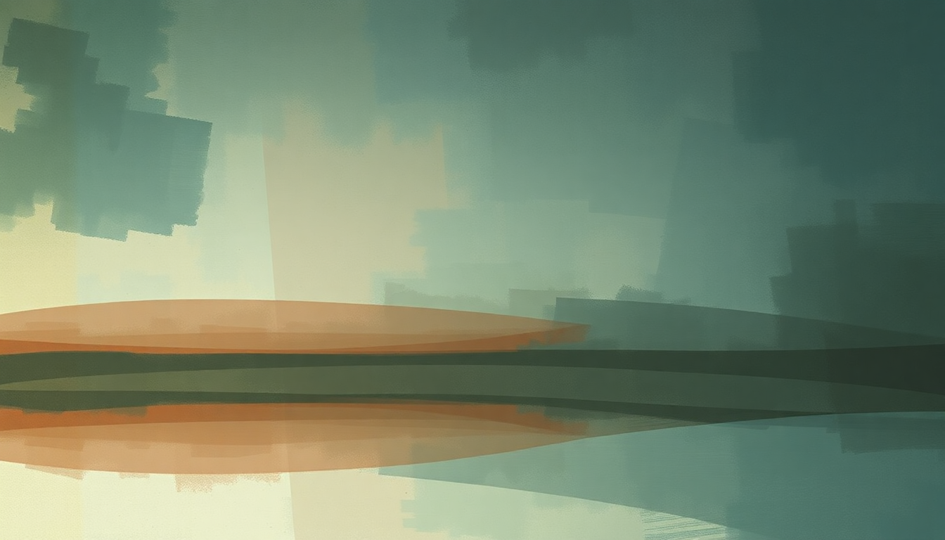 Fan-driven abstract illustration evoking the emotional arc of Driftwood by Cursive