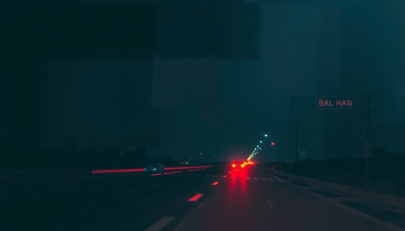Fan-driven abstract illustration evoking the emotional arc of Drive All Night by Bruce Springsteen