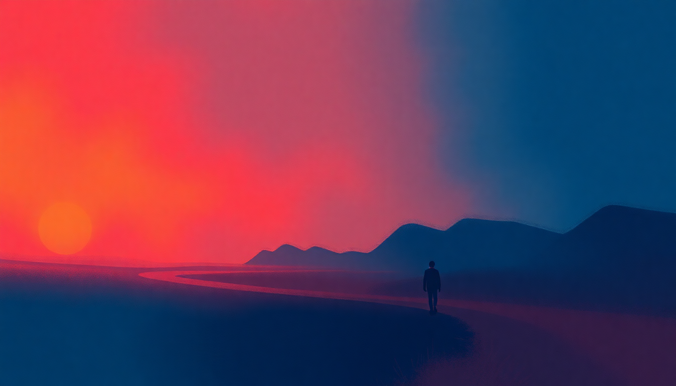 Fan-driven abstract illustration evoking the emotional arc of Driven to Tears by The Police