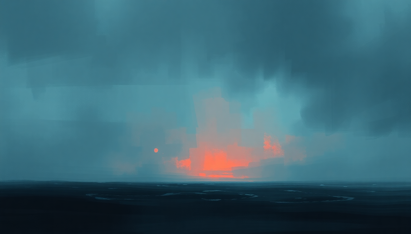 Fan-driven abstract illustration evoking the emotional arc of Drown by Bring Me the Horizon