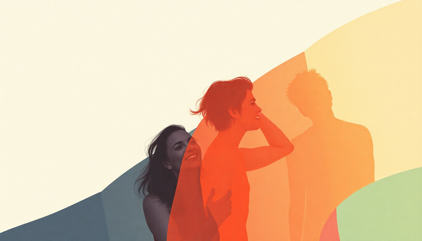 Fan-driven abstract illustration evoking the emotional arc of Drunk Girls by LCD Soundsystem