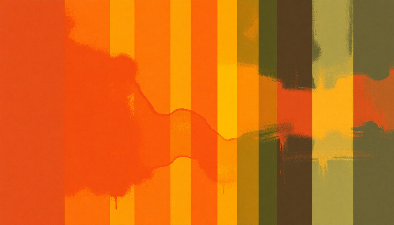 Fan-driven abstract illustration evoking the emotional arc of Dynamite by BTS