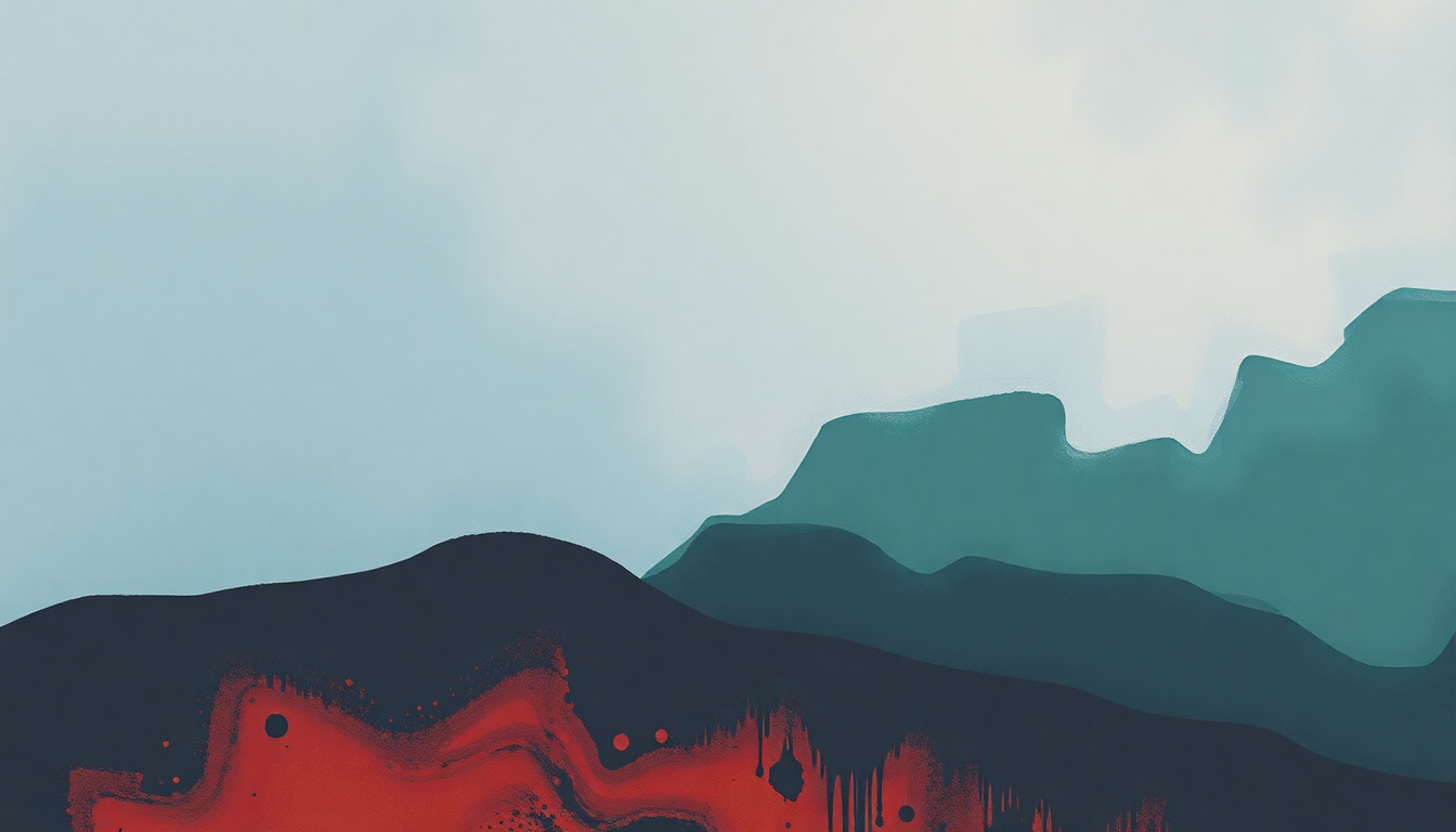 Fan-driven abstract illustration evoking the emotional arc of EARFQUAKE by Tyler, The Creator