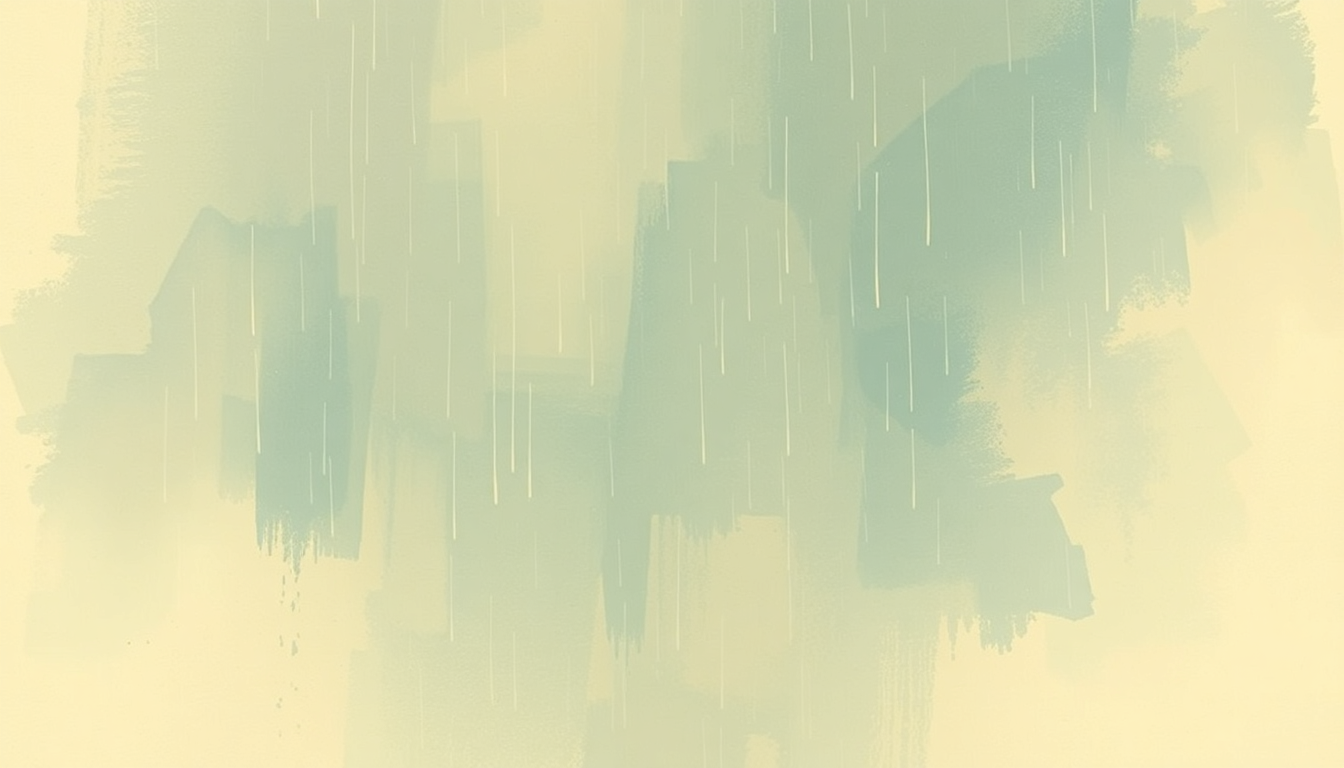 Fan-driven abstract illustration evoking the emotional arc of Early Morning Rain by Gordon Lightfoot
