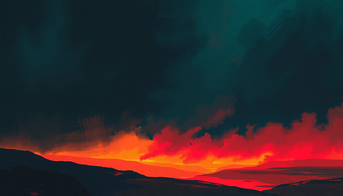 Fan-driven abstract illustration evoking the emotional arc of Earth Beat by Herbie Hancock