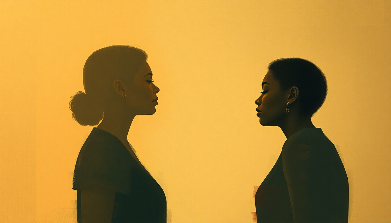 Fan-driven abstract illustration evoking the emotional arc of Easy Living by Billie Holiday