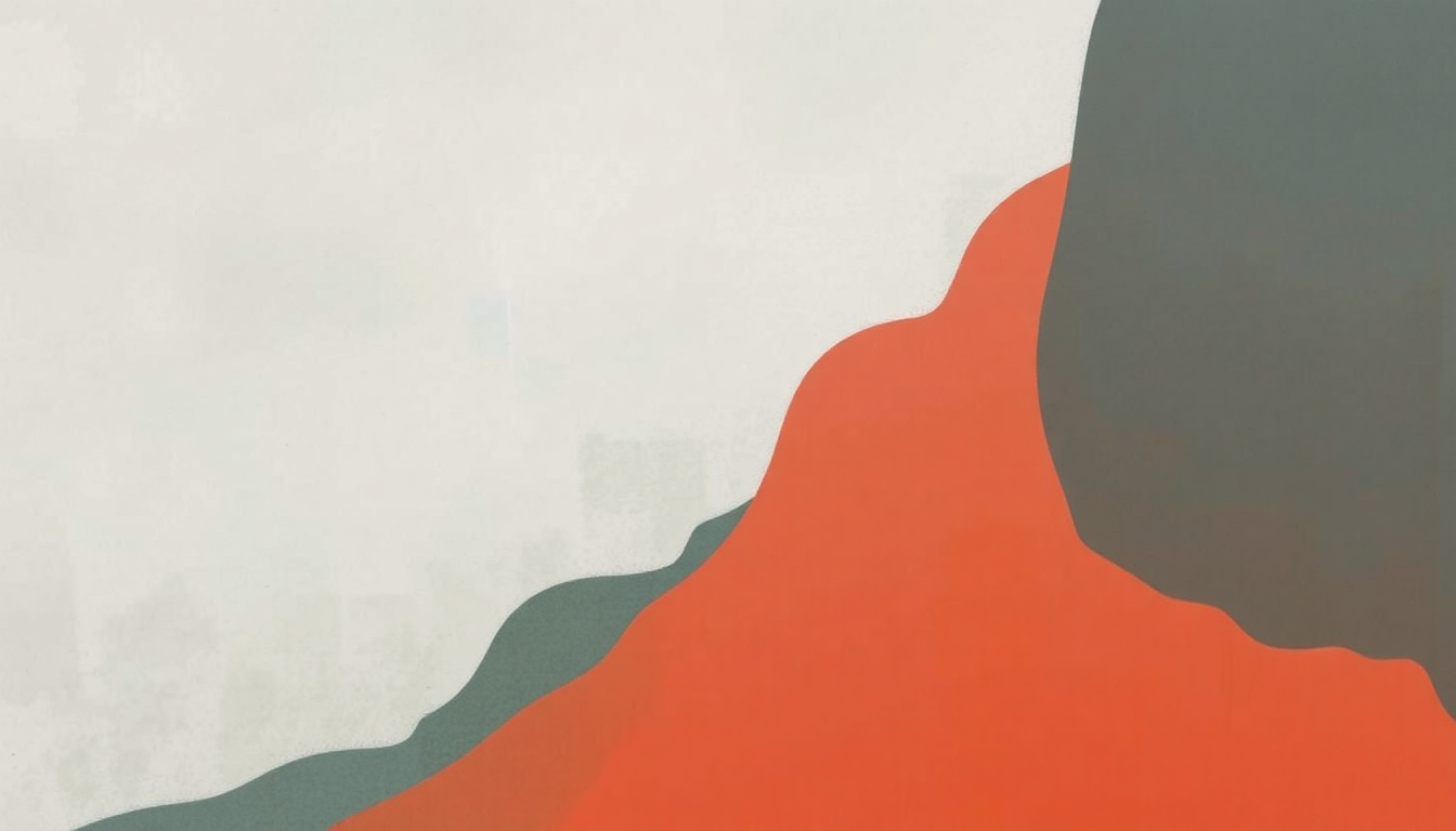 Fan-driven abstract illustration evoking the emotional arc of Easy/Lucky/Free by Bright Eyes