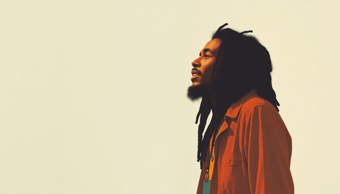 Fan-driven abstract illustration evoking the emotional arc of Easy Skanking by Bob Marley & The Wailers