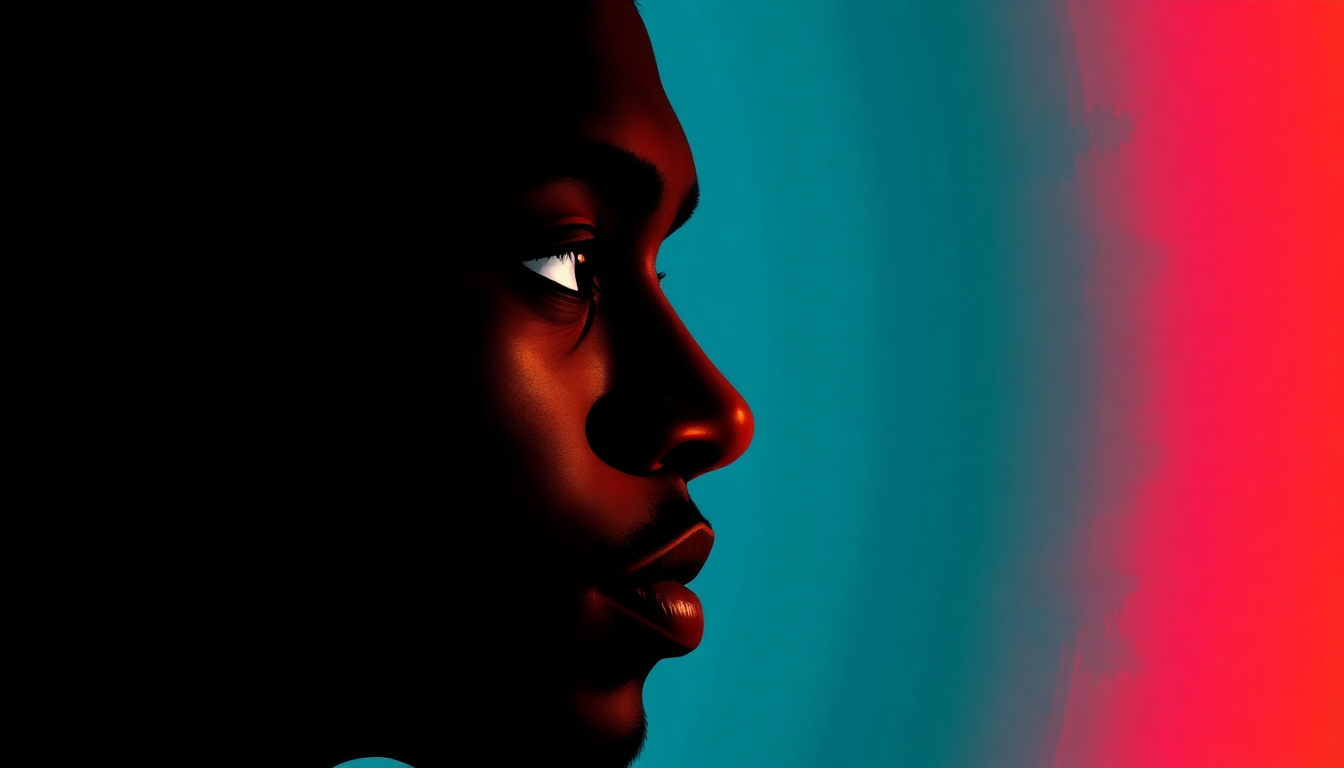 Fan-driven abstract illustration evoking the emotional arc of Ebony Eyes by Rick James