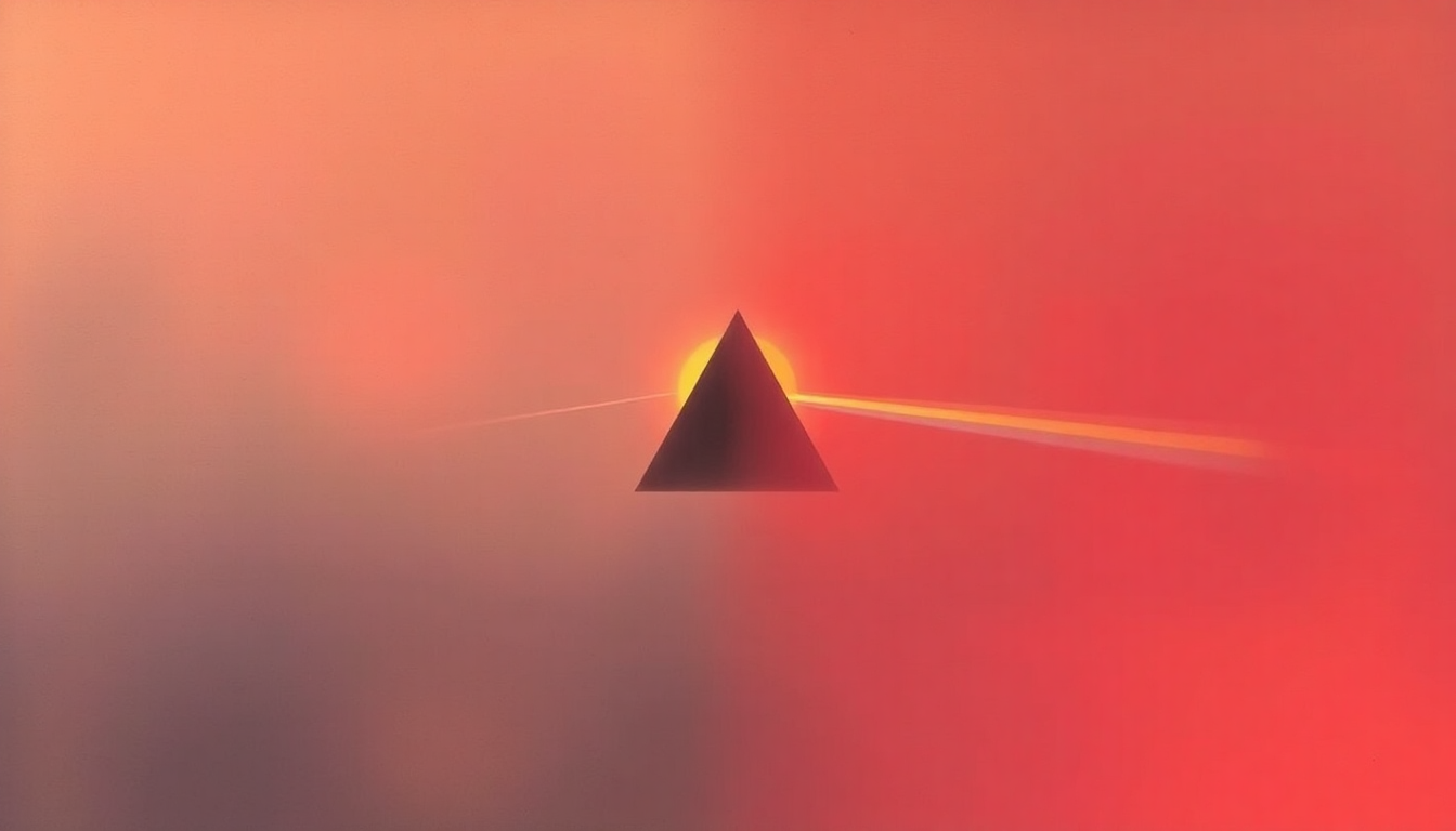 Fan-driven abstract illustration evoking the emotional arc of Eclipse by Pink Floyd
