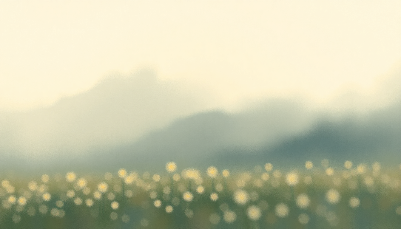 Fan-driven abstract illustration evoking the emotional arc of Edelweiss by Julie Andrews