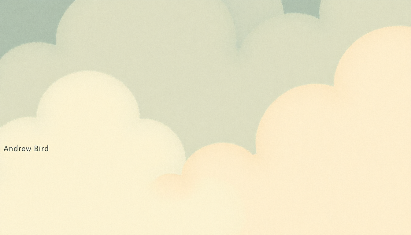 Fan-driven abstract illustration evoking the emotional arc of Effigy by Andrew Bird