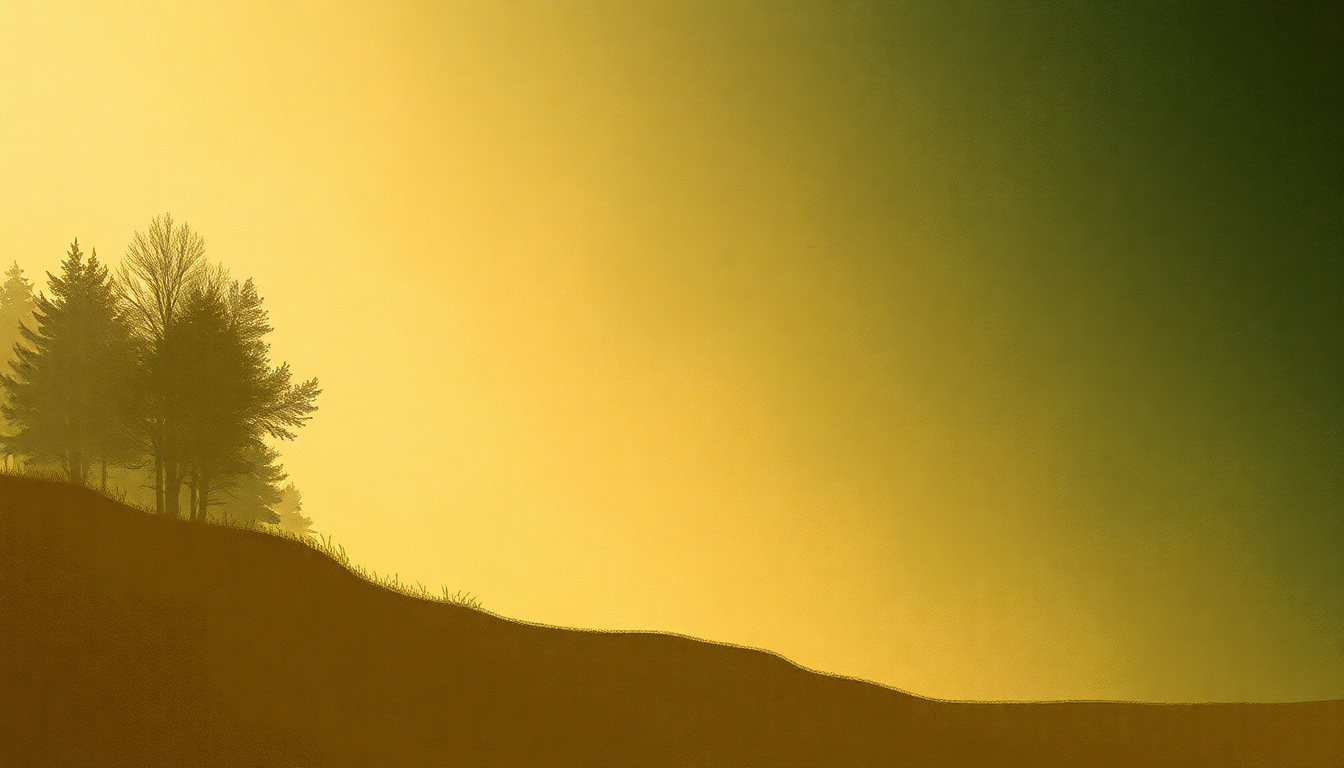 Fan-driven abstract illustration evoking the emotional arc of Egdon Heath by Gustav Holst