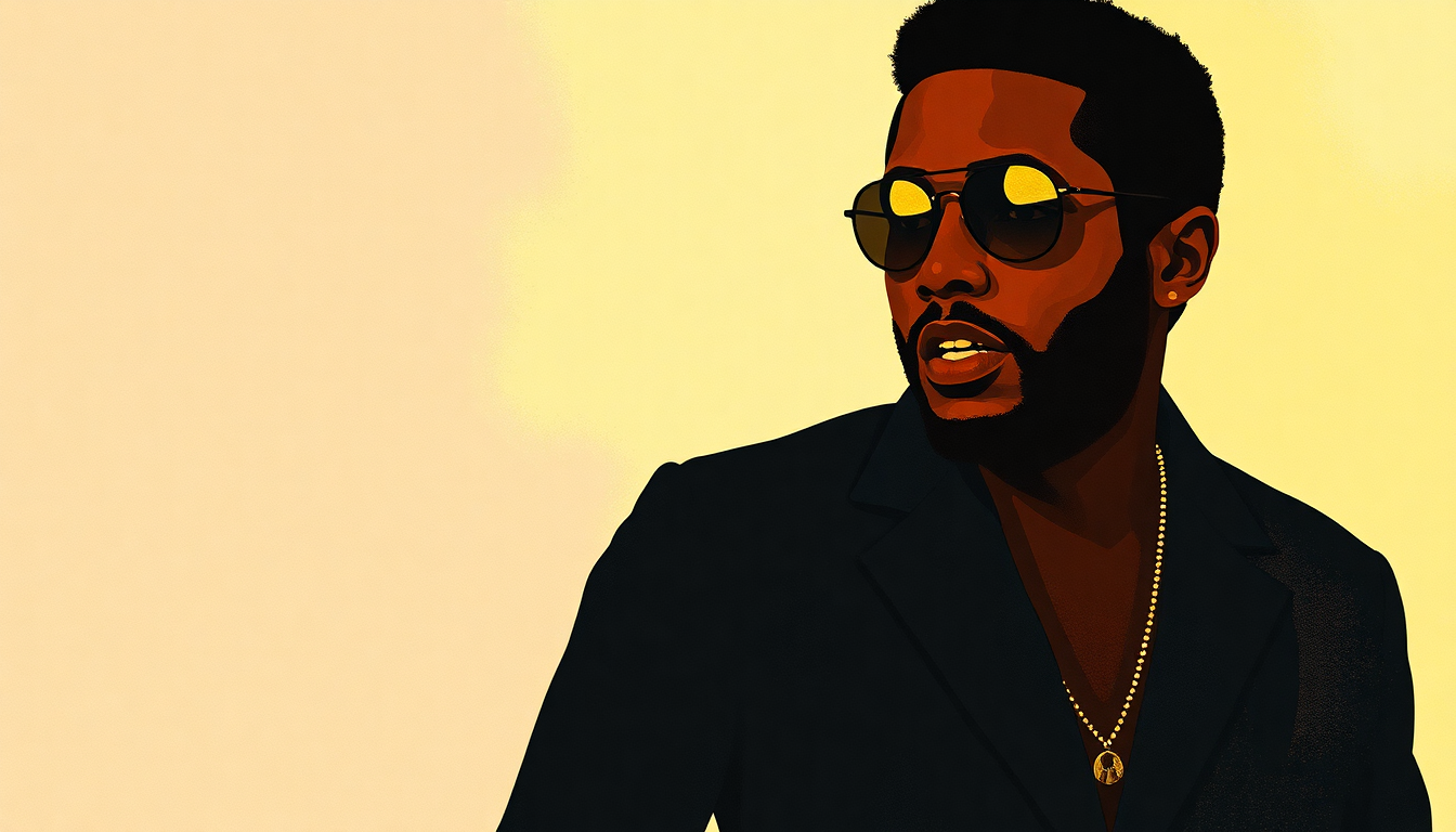 Fan-driven abstract illustration evoking the emotional arc of Ego Tripping Out by Marvin Gaye