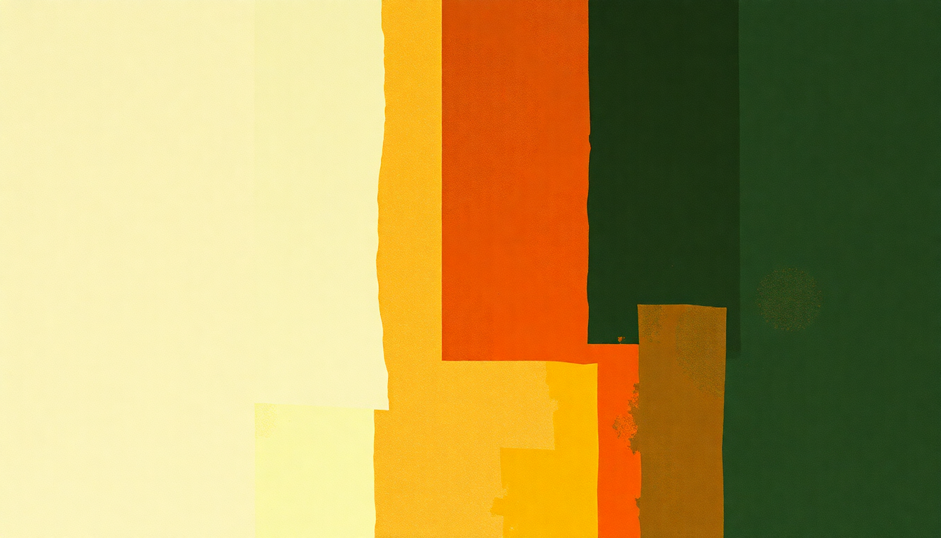 Fan-driven abstract illustration evoking the emotional arc of Egon Schiele by Rachel's