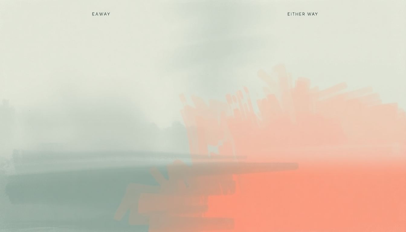 Fan-driven abstract illustration evoking the emotional arc of Either Way by Chris Stapleton