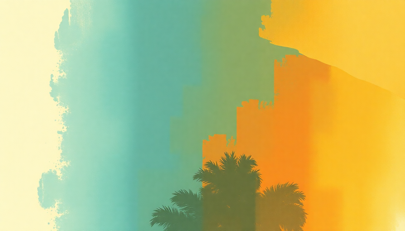 Fan-driven abstract illustration evoking the emotional arc of El Carretero by Buena Vista Social Club