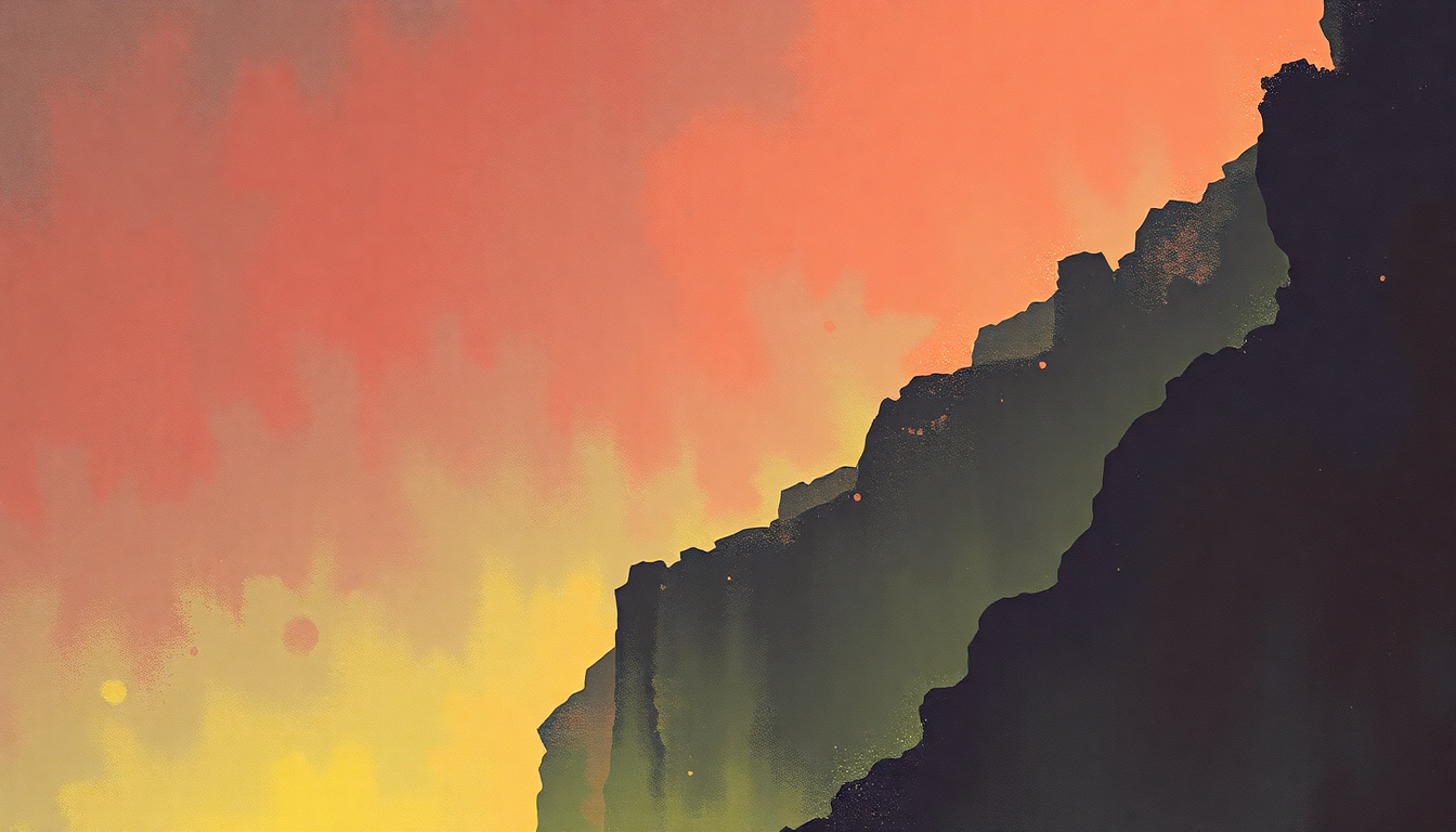 Fan-driven abstract illustration evoking the emotional arc of Electric Funeral by Black Sabbath
