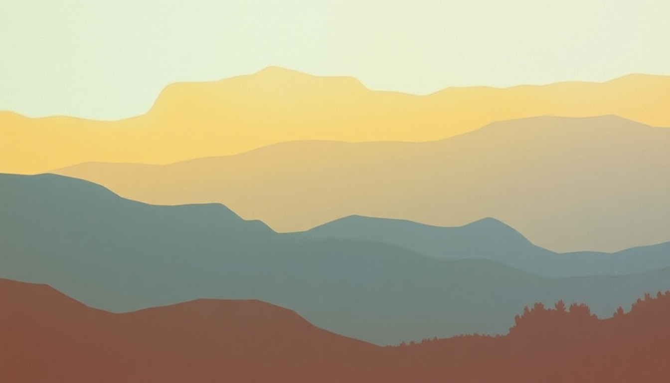 Fan-driven abstract illustration evoking the emotional arc of Elegie by Patti Smith