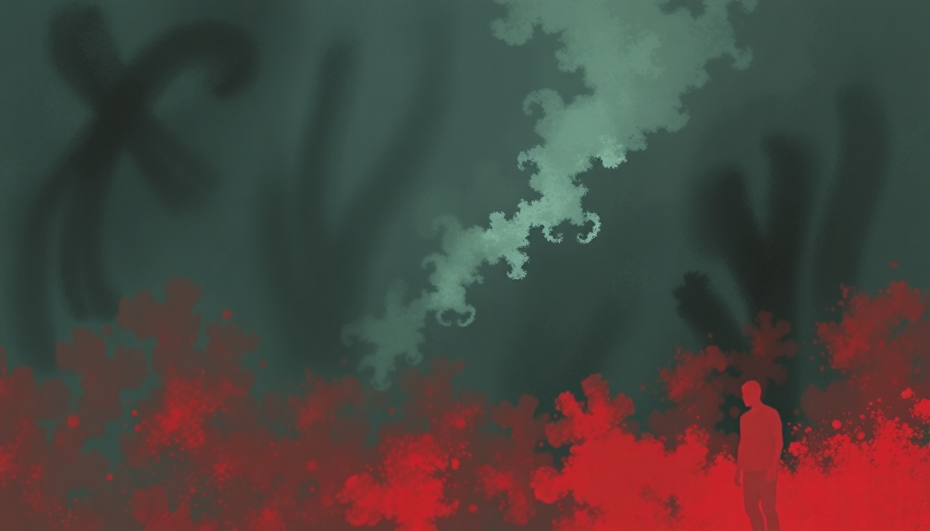 Fan-driven abstract illustration evoking the emotional arc of Elektra by Refused
