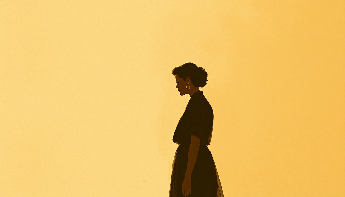 Fan-driven abstract illustration evoking the emotional arc of Embraceable You by Ella Fitzgerald