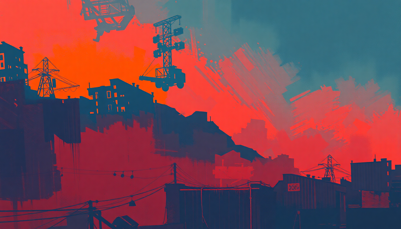 Fan-driven abstract illustration evoking the emotional arc of Emotional Rescue by The Rolling Stones