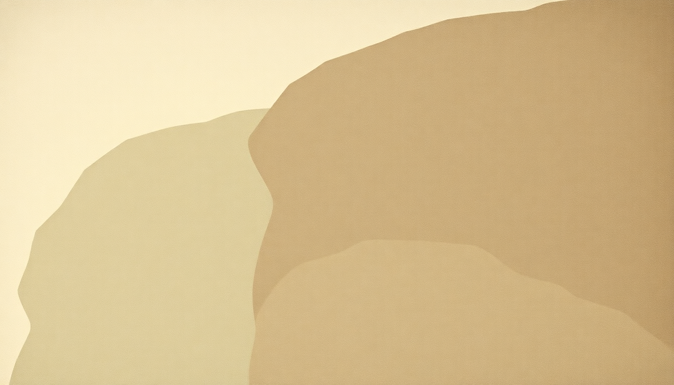 Fan-driven abstract illustration evoking the emotional arc of En blanc et noir by Claude Debussy