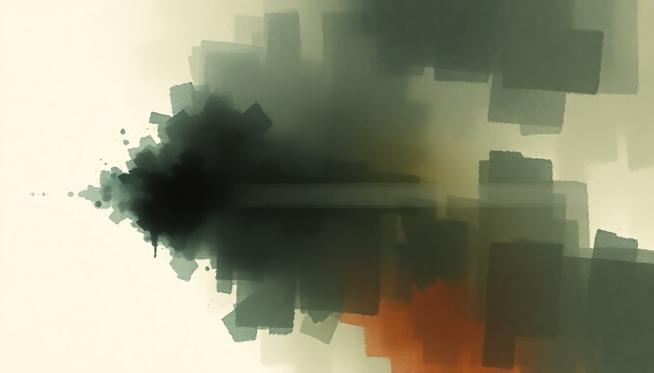 Fan-driven abstract illustration evoking the emotional arc of End of the Empire I-III by Arcade Fire