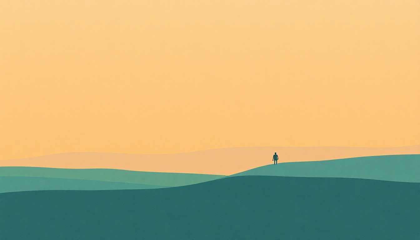 Fan-driven abstract illustration evoking the emotional arc of End of the Line by Allman Brothers Band