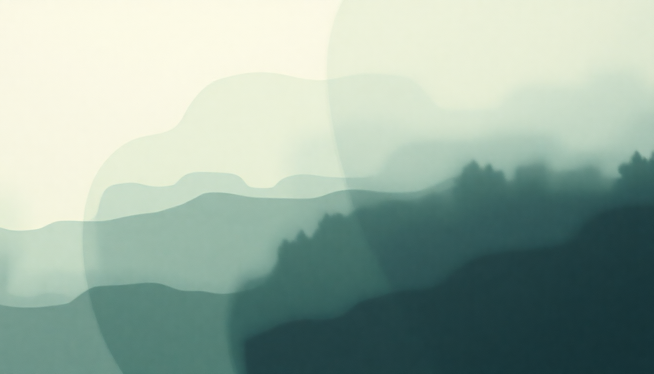 Fan-driven abstract illustration evoking the emotional arc of England by The National