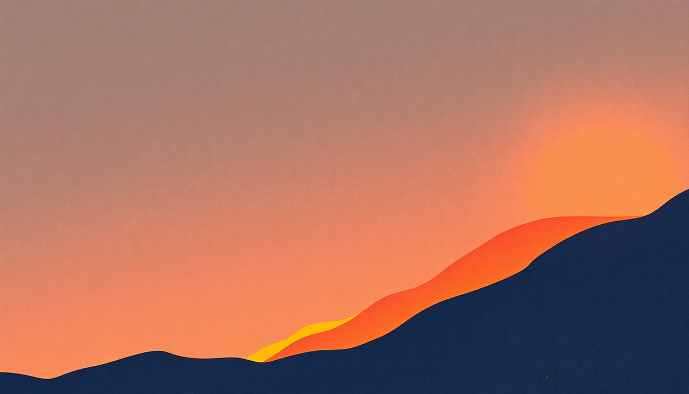 Fan-driven abstract illustration evoking the emotional arc of Estimated Prophet by Grateful Dead