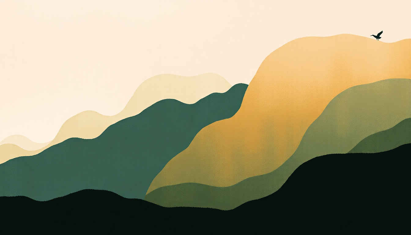 Fan-driven abstract illustration evoking the emotional arc of Ethiopia by Red Hot Chili Peppers