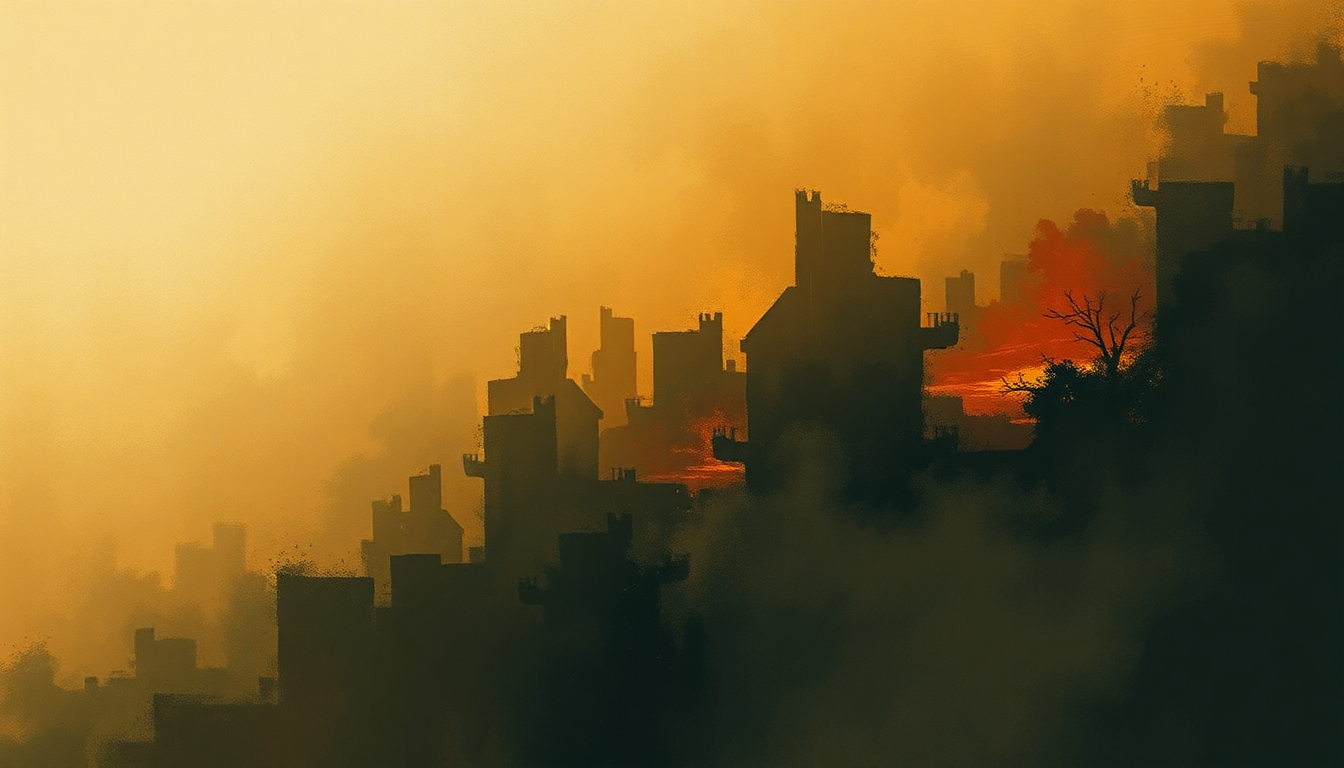 Fan-driven abstract illustration evoking the emotional arc of Etude Op. 10 No. 12 by Frédéric Chopin