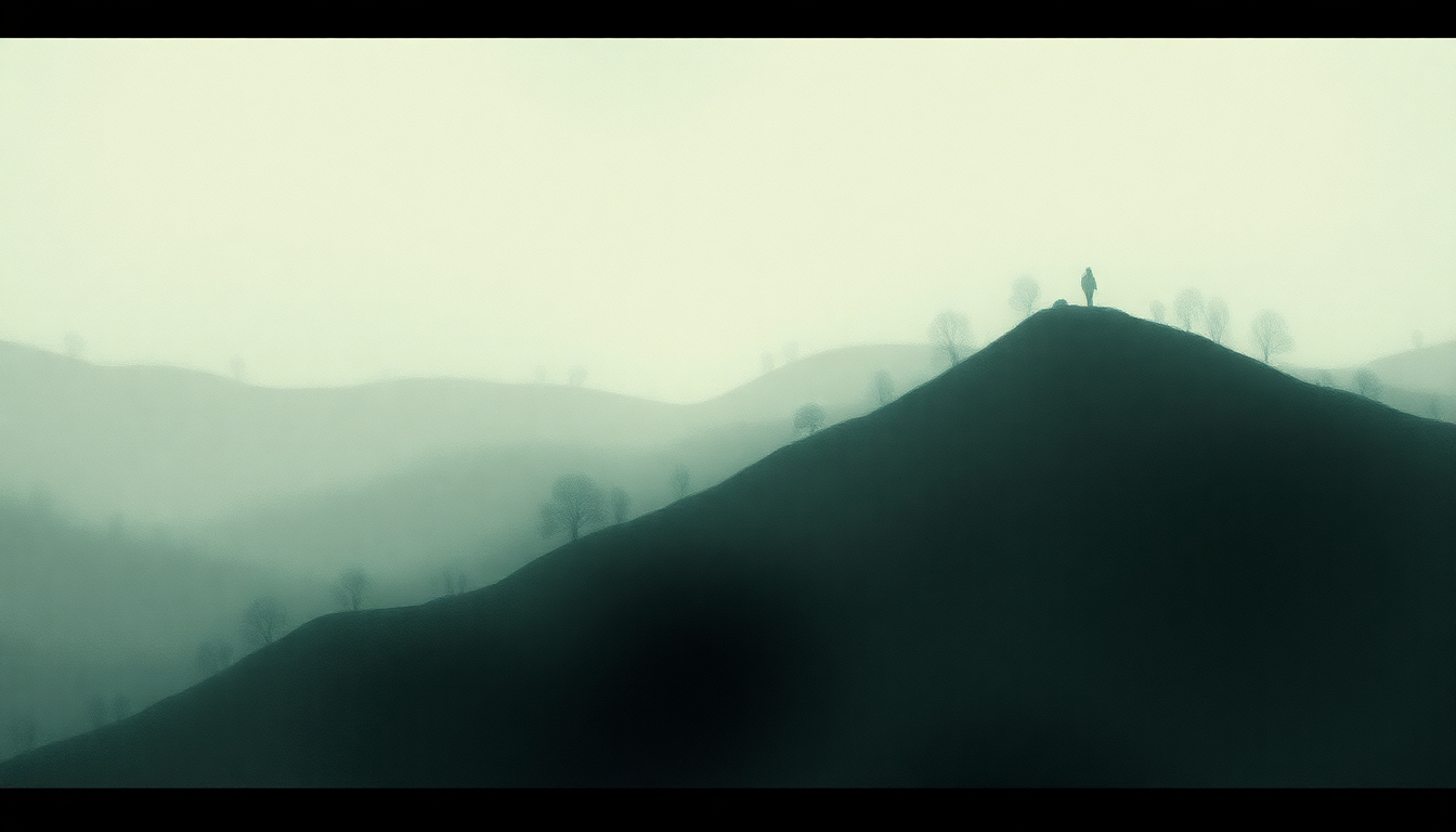 Fan-driven abstract illustration evoking the emotional arc of Etude Op 10 No 3 Tristesse by Frédéric Chopin