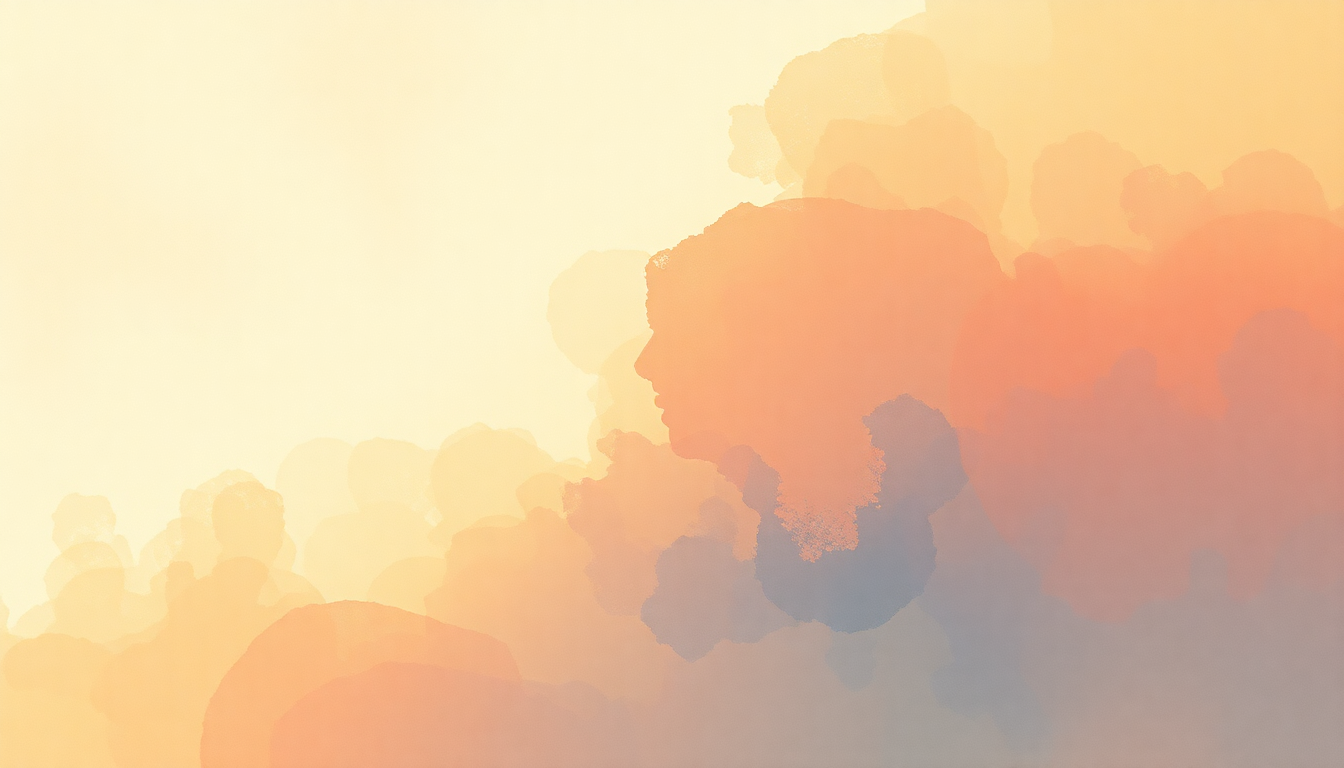 Fan-driven abstract illustration evoking the emotional arc of Euphoria by BTS