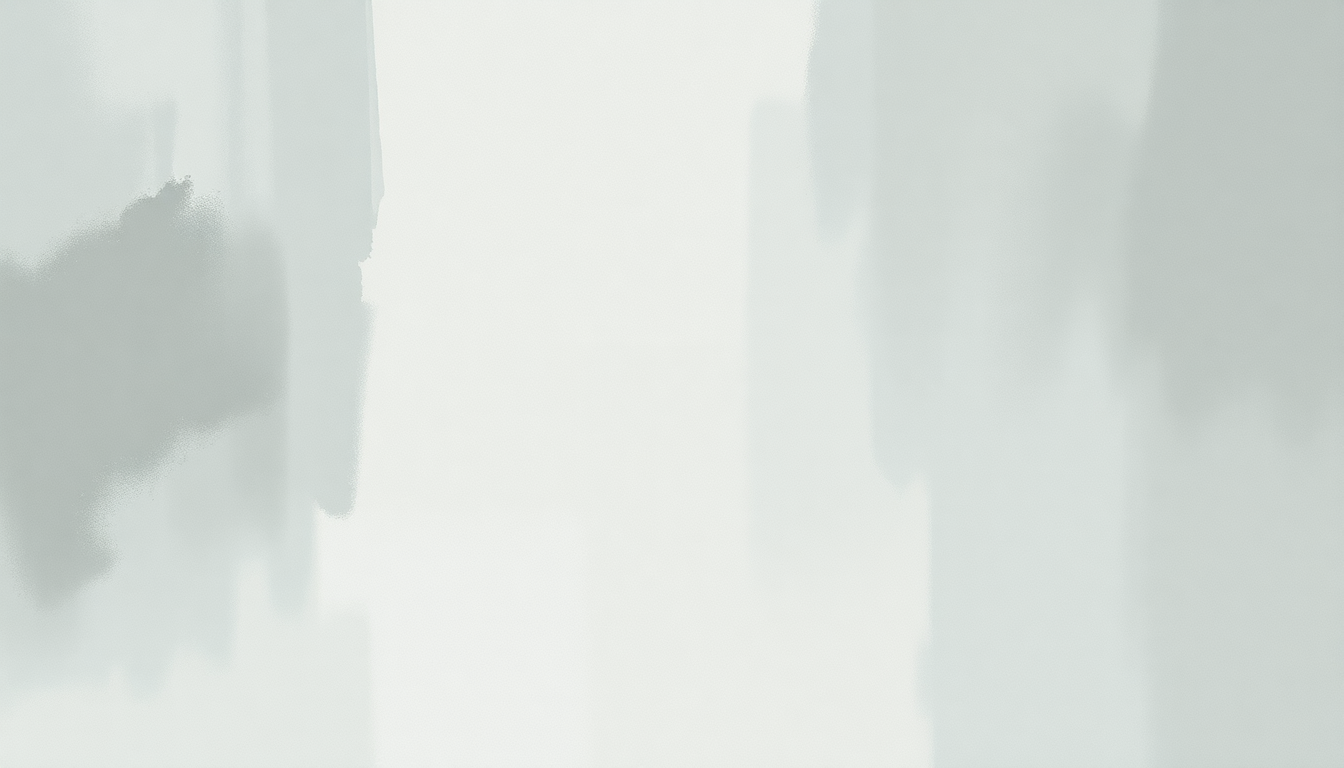 Fan-driven abstract illustration evoking the emotional arc of Europe After the Rain by Max Richter