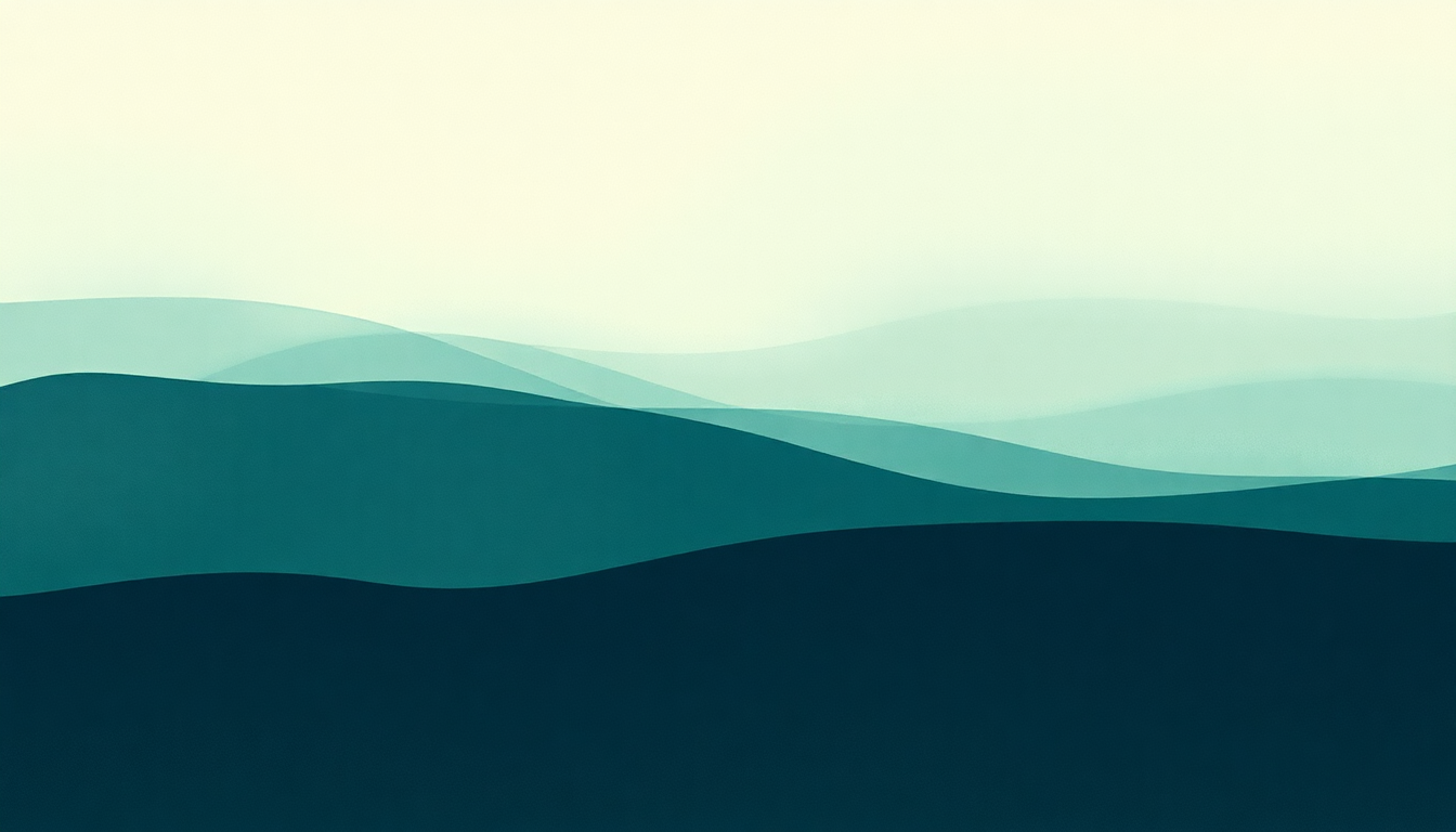 Fan-driven abstract illustration evoking the emotional arc of Every Breaking Wave by U2