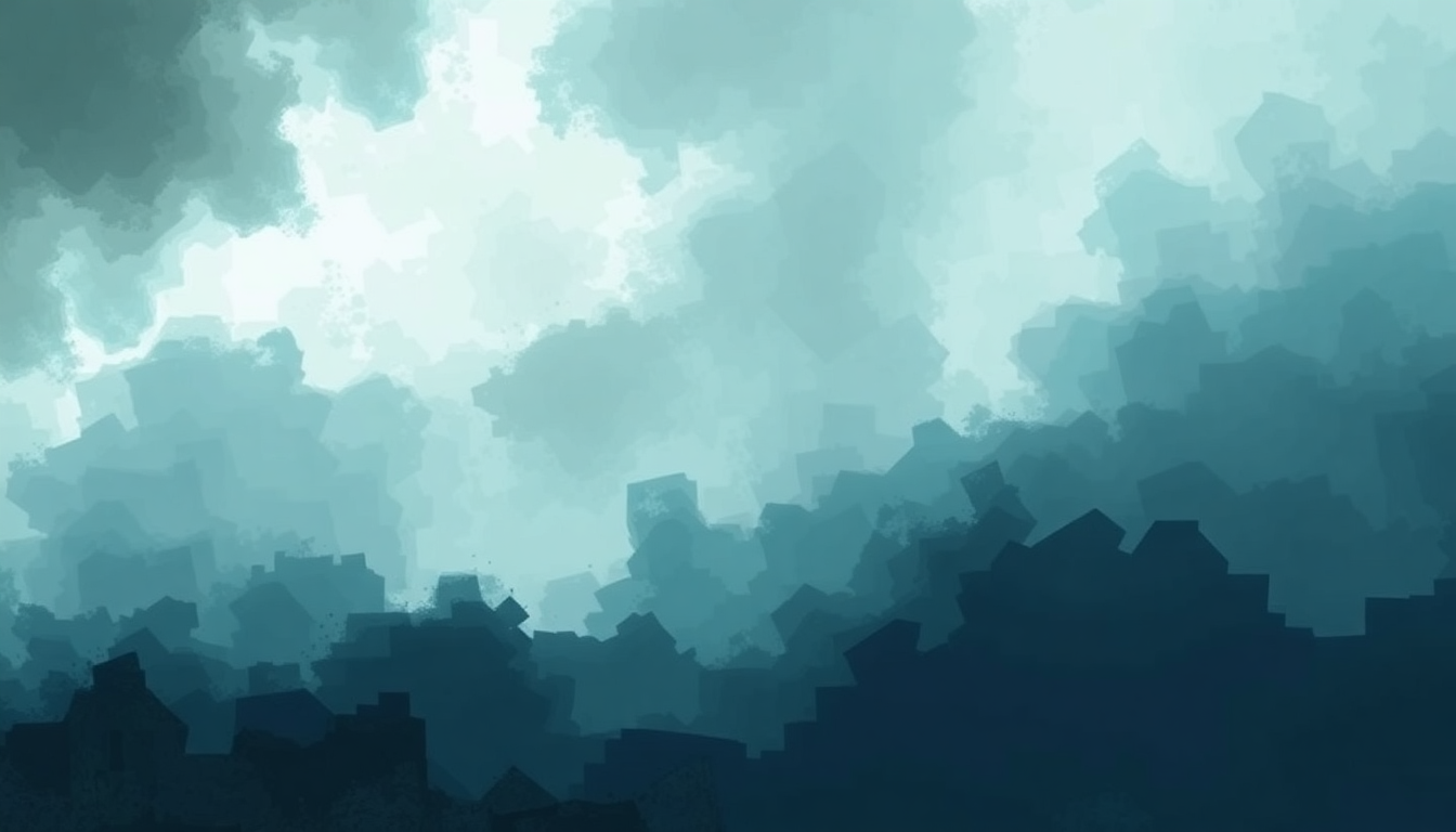 Fan-driven abstract illustration evoking the emotional arc of Every Teardrop Is a Waterfall by Coldplay
