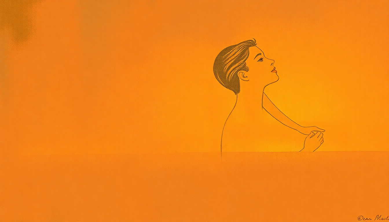 Fan-driven abstract illustration evoking the emotional arc of Everybody Loves Somebody by Dean Martin