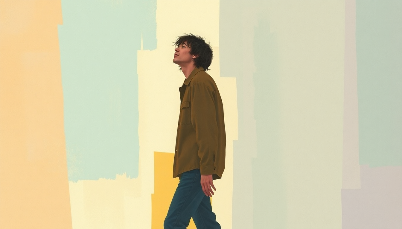 Fan-driven abstract illustration evoking the emotional arc of Excitable Boy by Warren Zevon