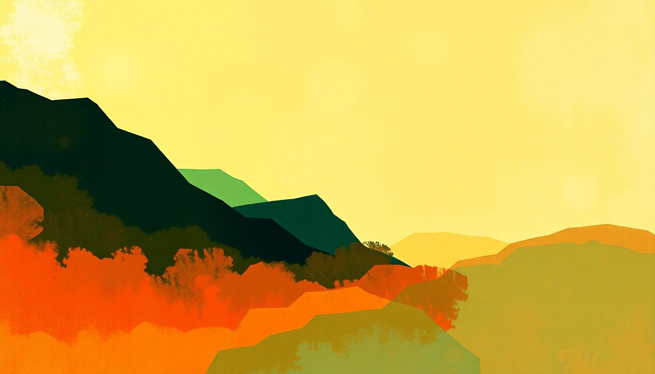 Fan-driven abstract illustration evoking the emotional arc of Exodus by Bob Marley and the Wailers