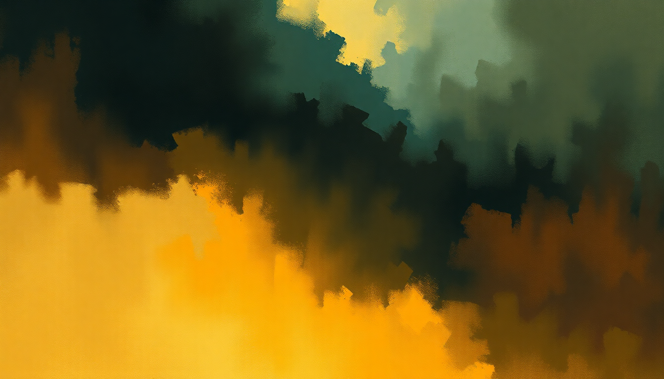 Fan-driven abstract illustration evoking the emotional arc of Expression by John Coltrane